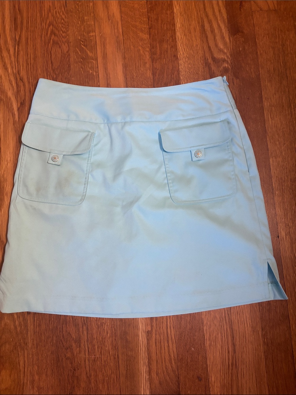 Bobby Jones Blue green Golf Skort with Front Flap Pockets
